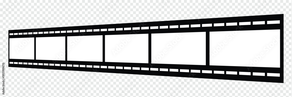 Obraz premium Old retro tape film video movies, Grunge vintage film strip for photo video filming. Minimal film strip icon. Vector illustration of film, cinema, camera, picture, photo, video, movie, strip, icon .