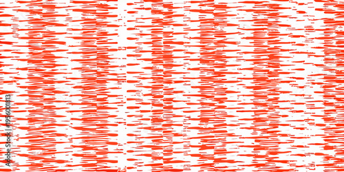 Abstract red and white textured pattern resembling water reflections
