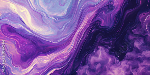 Abstract a dreamy and ethereal purple texture. Evoking a sense of mystery. Featuring swirling patterns and a gradient of colors, creating a visually captivating composition. 