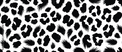 Exotic animal wildlife skin pattern featuring wild fur spots, a natural camouflage background, perfect for stylish design projects