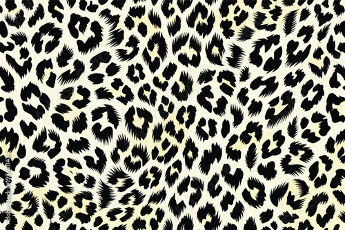 A seamless wild animal fur pattern with distinctive spots, providing natural camouflage, creating an exotic wildlife skin background