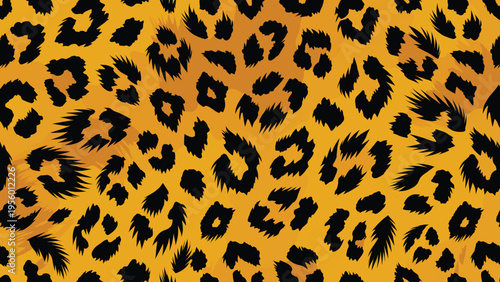 Vibrant animal wildlife skin pattern showcasing a dynamic fur camouflage background, perfect for diverse design and textile projects