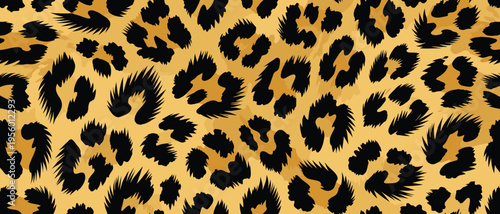 Exotic animal wildlife skin pattern with unique fur texture, providing effective camouflage, perfect as a vibrant background design