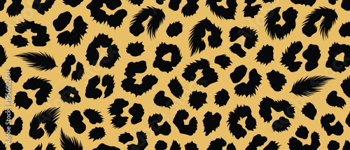 An exotic animal skin pattern, showcasing the intricate fur texture and natural wildlife camouflage, perfect for a vibrant background