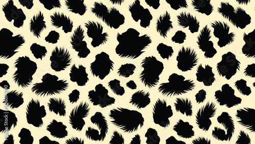 Seamless animal wildlife skin pattern with classic fur texture, providing natural camouflage background for modern design projects and decorative applications