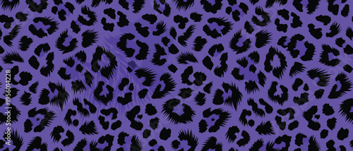 Vibrant purple animal print background showcasing a fierce wildlife skin pattern, perfect for a bold fur texture or decorative camouflage