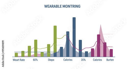 Wearable Technology Monitoring Data Visualization Chart