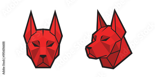 polygonal Dog head