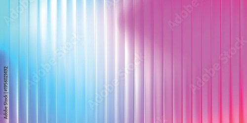 Soft cyan to pink gradient vertical lines abstract background, pastel neon striped wallpaper for beauty, fashion and social media design