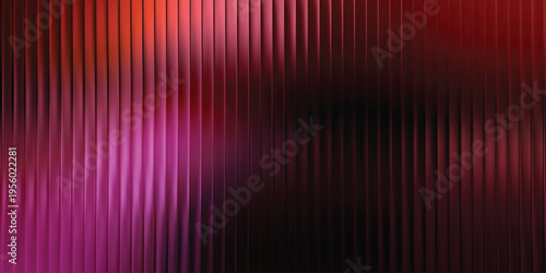 Rich magenta and deep red gradient vertical lines abstract background, dramatic neon striped wallpaper for nightlife, music and fashion