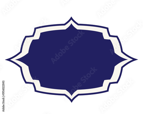 Retro frame for graphic design elements. vector illustration