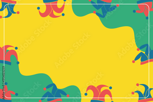 April Fools Day Festive Background Vector