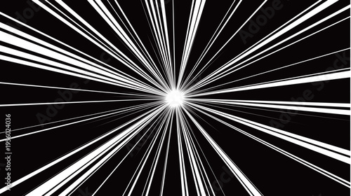 Dynamic Manga Style Speed Lines Background Effect