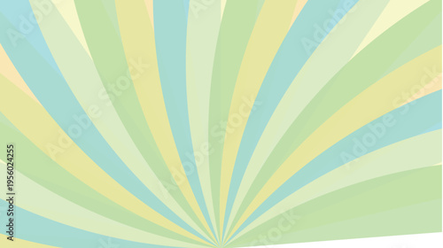 Soft Pastel Sunburst Radiating Abstract Background Pattern