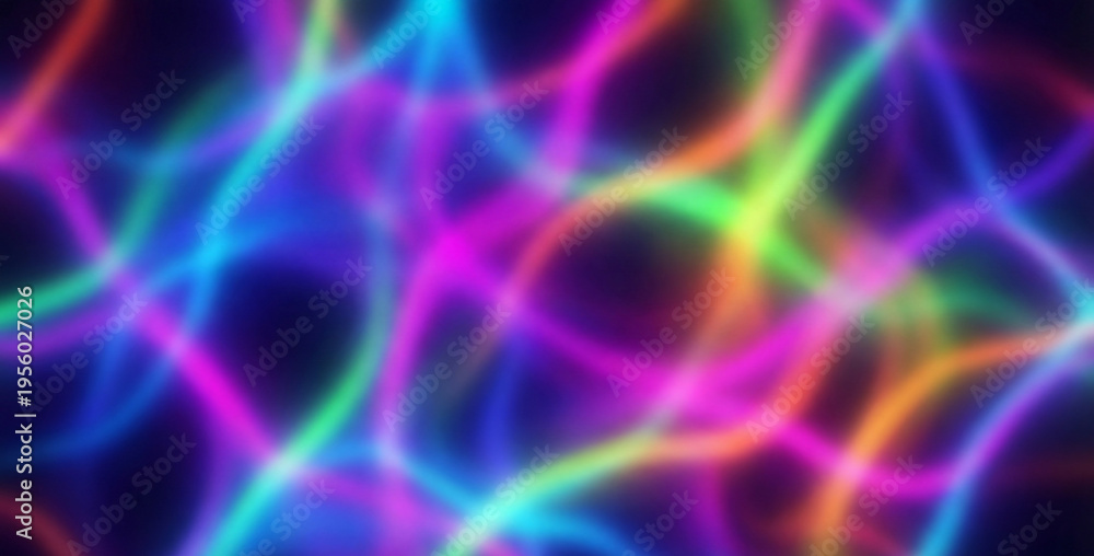 Obraz premium Vibrant Neon Abstract Gradient Mesh-04