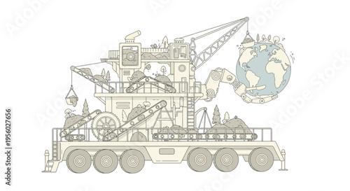 Large Mobile Heavy Industry Construction Equipment.