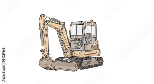 Heavy duty excavator construction equipment machine.