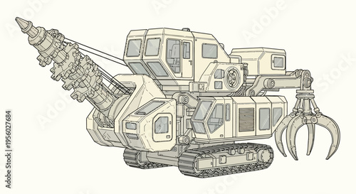 Large Industrial Heavy Duty Machine Equipment.