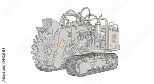 Heavy duty industrial tracked vehicle machine.