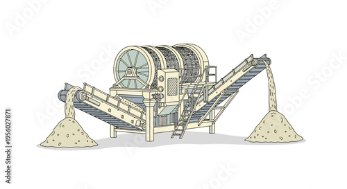 Large Industrial Crusher Machine Equipment.