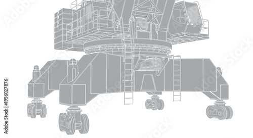 Large Industrial Robot Arm Machinery.