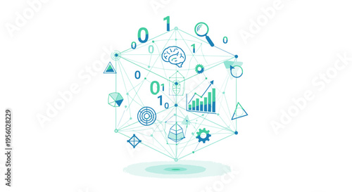 Abstract Data Network with Brain and Analytics Elements