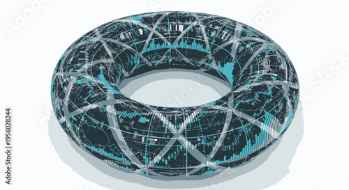 Abstract Data Network Torus Visualization