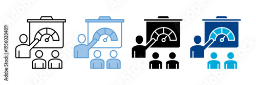 Training    Icon Set Multiple Style Collection