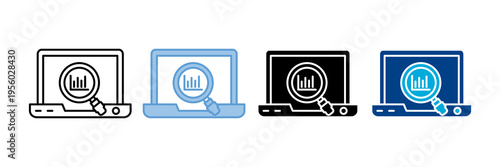 Monitoring Icon Set Multiple Style Collection