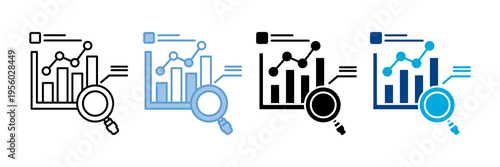 Performance Review Icon Set Multiple Style Collection