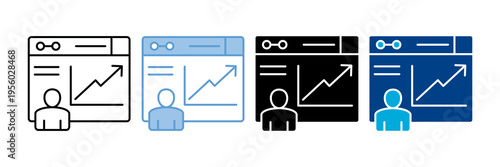 Website Traffic Icon Set Multiple Style Collection