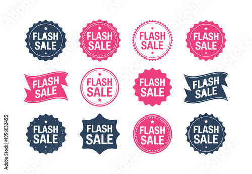 A set of sale discount labels