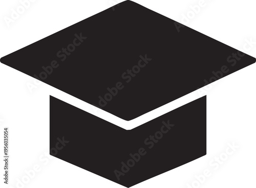 Graduation Cap Icon Symbol of Academic Achievement and Commencement