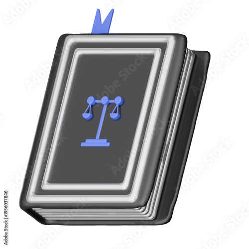 Wallpaper Mural Law And Justice 3D Icon. law justice legal book scale icon three dimensional render calm 3d icon of dark law book with balance scale and justice theme for court document compliance and education Torontodigital.ca