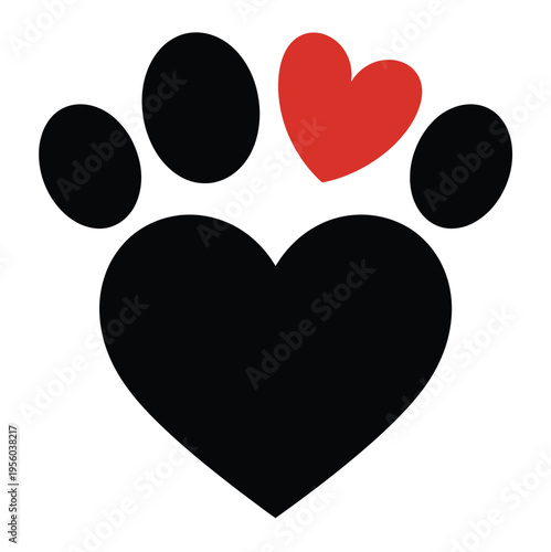 Pet logo contemporary design animal symbol white background vector