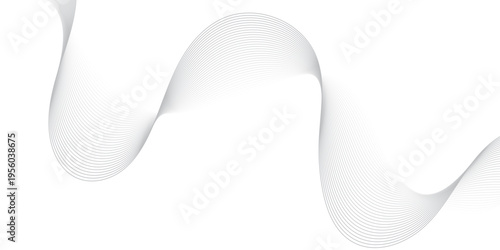 Vector abstract gradient wave Futuristic gray white abstract background. geometric flowing web smoke sound music digital blend curve line texture backgound.