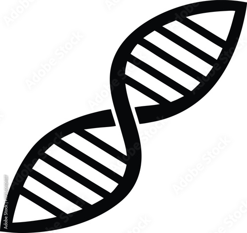 Double helix DNA structure biology science genetic icon vector
