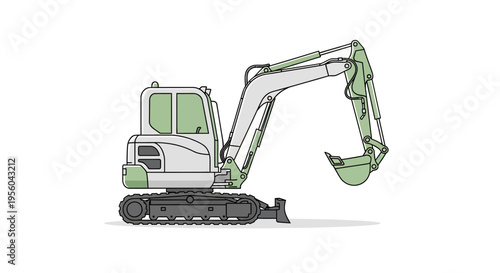 Excavator Machine Heavy Equipment Construction.