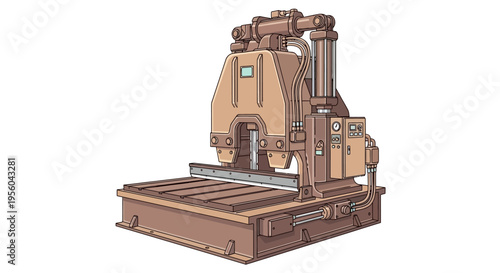 Industrial robotic machine tool equipment.