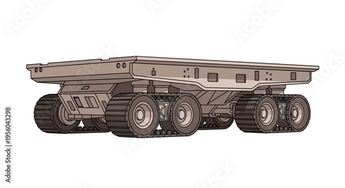 Large All Terrain Vehicle Transporter Truck.