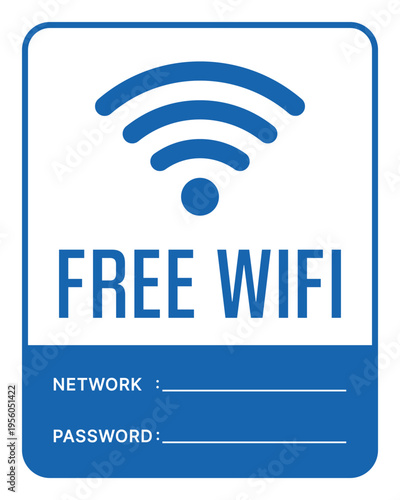 Vector Free Wifi Sign Template