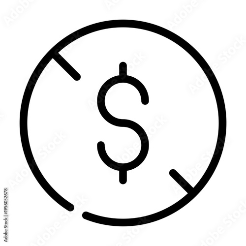 Copyright protection icon with dollar symbol representing monetization rights and legal ownership of digital or creative assets.