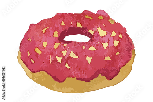 いちごナッツドーナツ