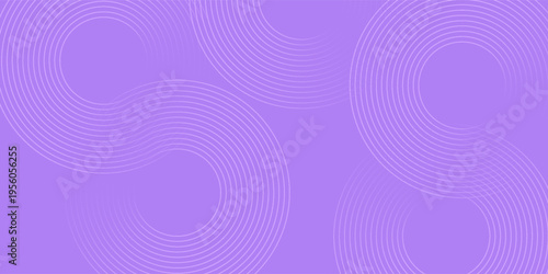 Abstract circle lines on pink and purple background. Geometric stripe line art design for poster, brochure, cover, website, header, web banner, presentation.