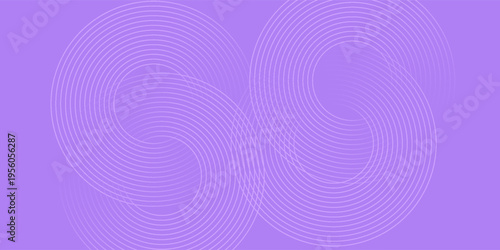 Abstract circle lines on pink and purple background. Geometric stripe line art design for poster, brochure, cover, website, header, web banner, presentation.