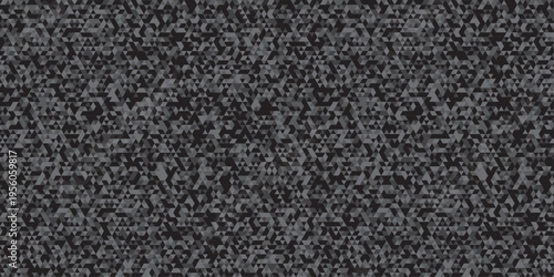Vector black and gray overlapping polygon square texture seamless geometric mosaic pattern. Minimal paper geometric white and gray low polygon triangle. vector paper origami wallpaper background.