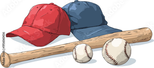 Baseball glove bat and ball set