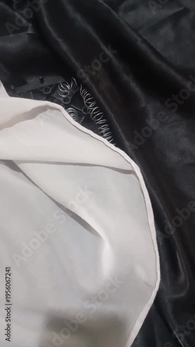 black satin fabric