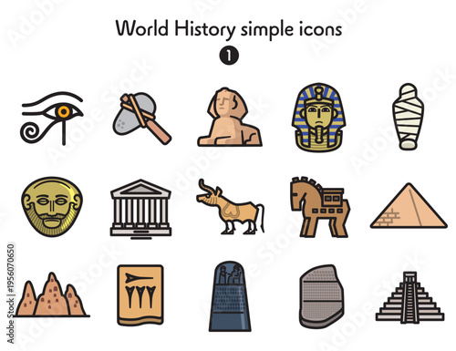 シンプルアイコン集 世界史1