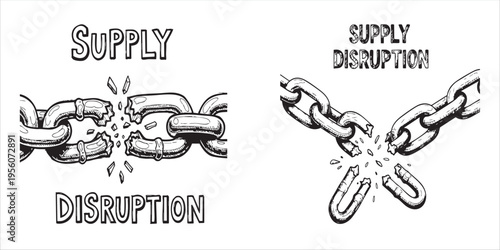 Business Scene Crack Impact Concept Illustration Black White Hand Drawn Sketch Transparent Background